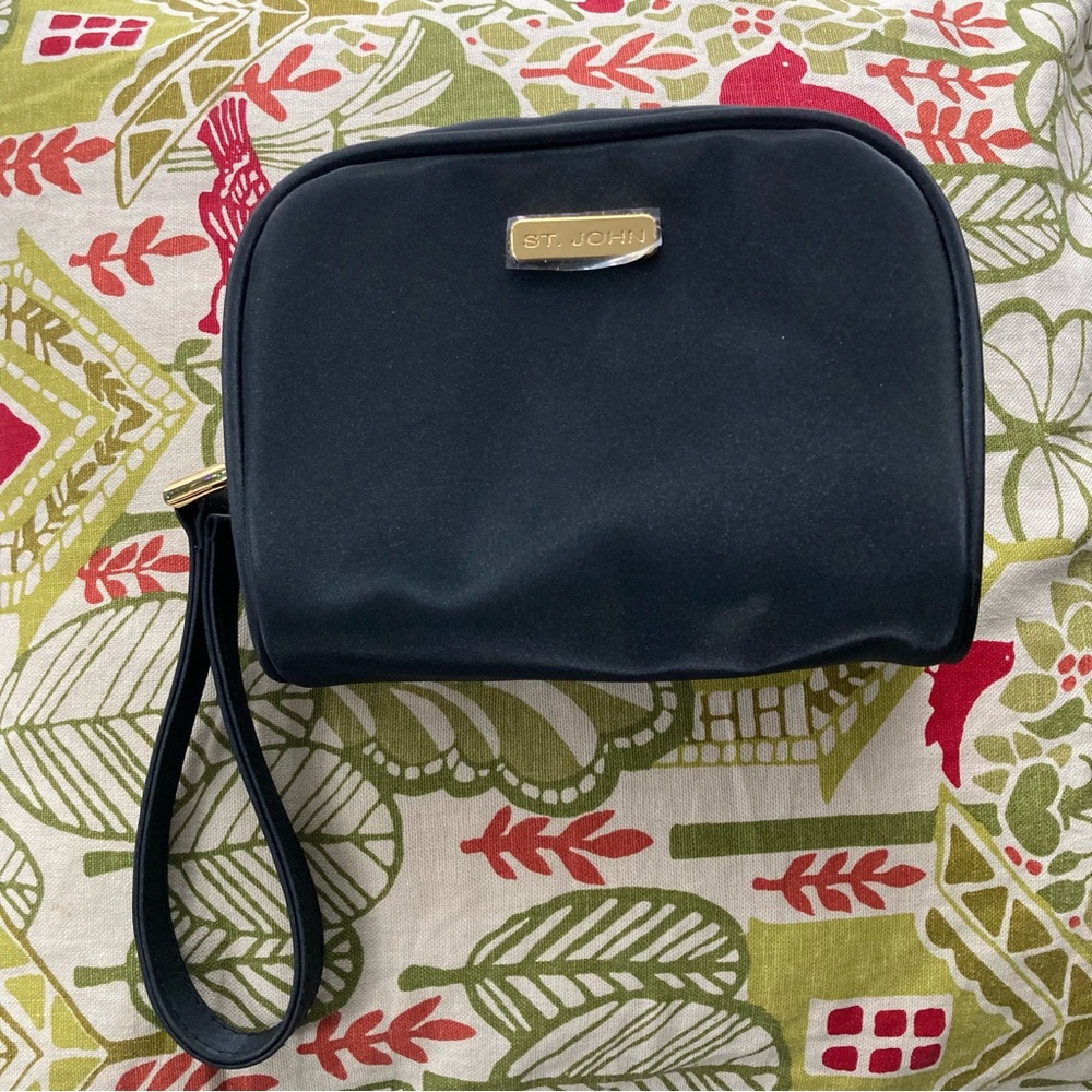 St. John Black Wristlet NWOT